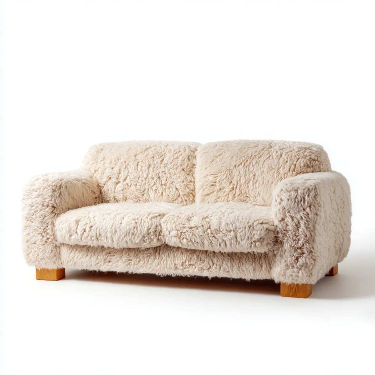 Sofa, 2 Owce w poliestrze Efekt kofeiny, 150 x 85 x 75 cm
