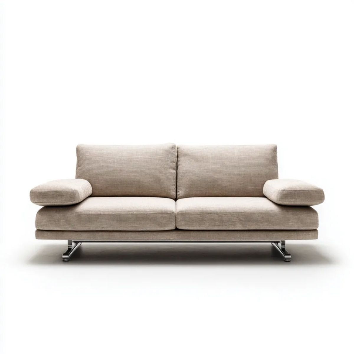 Sofa, Poliester 2-osobowa sofa z metalową podeszwą, 180 x 90 x 85 cm