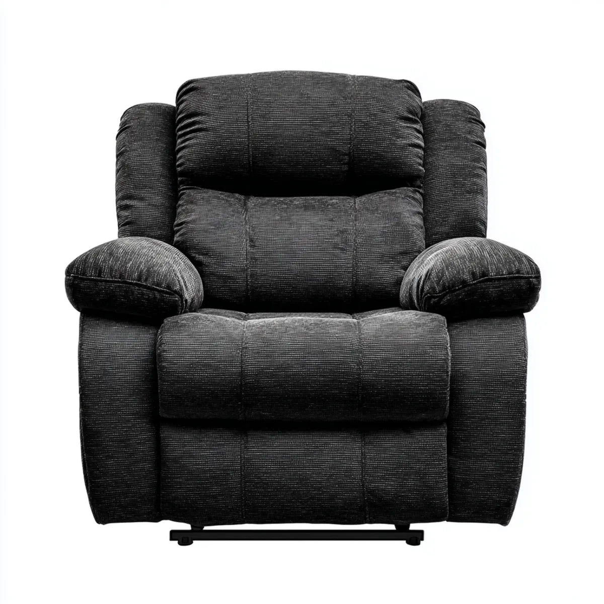 Fotel, TV fotel czarny 94 x 99 x 103 cm z pokrywą z poliestru