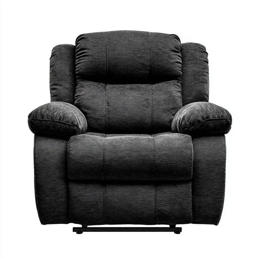 Fotel, TV fotel czarny 94 x 99 x 103 cm z pokrywą z poliestru