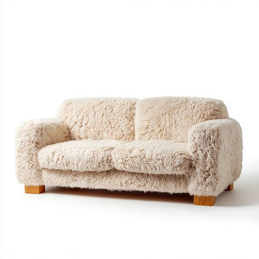 Sofa, 2 Owce w poliestrze Efekt kofeiny, 150 x 85 x 75 cm