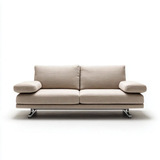 Sofa, Poliester 2-osobowa sofa z metalową podeszwą, 180 x 90 x 85 cm