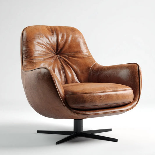 Fotel, PU 82 x 84 x 90 cm obrotowe fotel z podstawą gwiazdy
